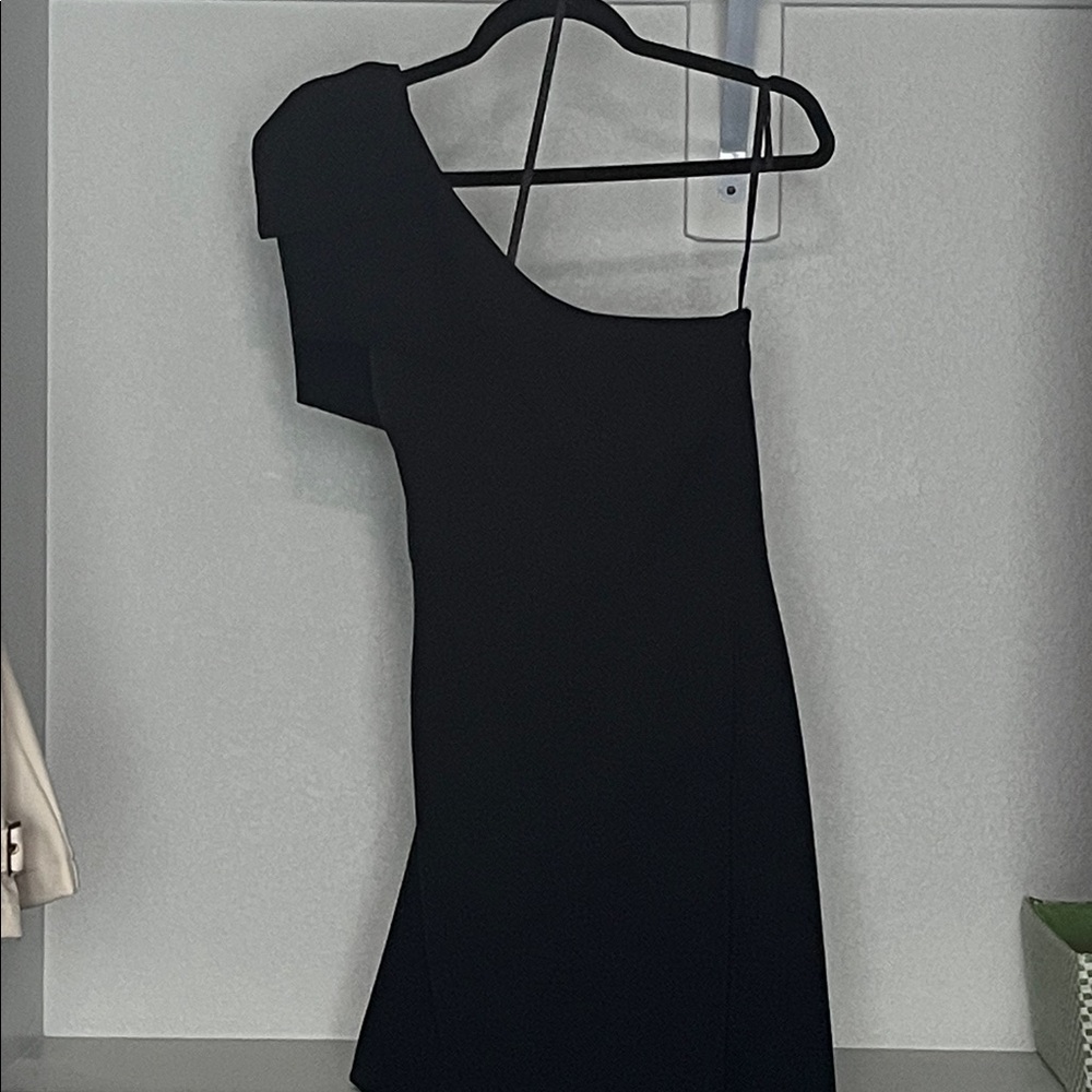 Gianni Bini Chic Black One-Shoulder Dress